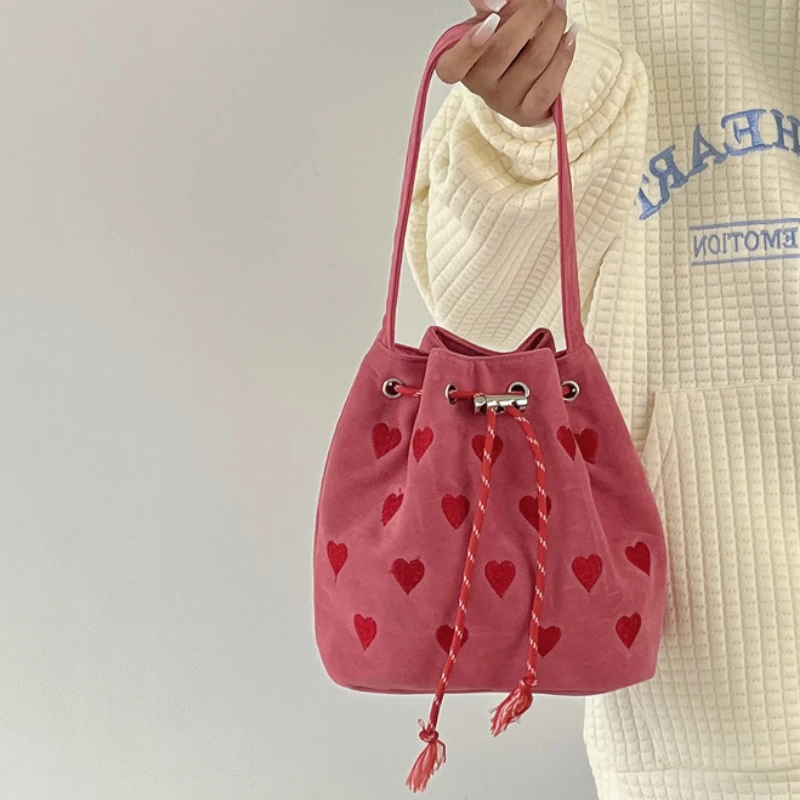 Cherry Small Straw Bucket Bags For Women New Fashion Handbag Seaside  Vacation Beach Bag Girls Shoulder Messenger Bag - AliExpress