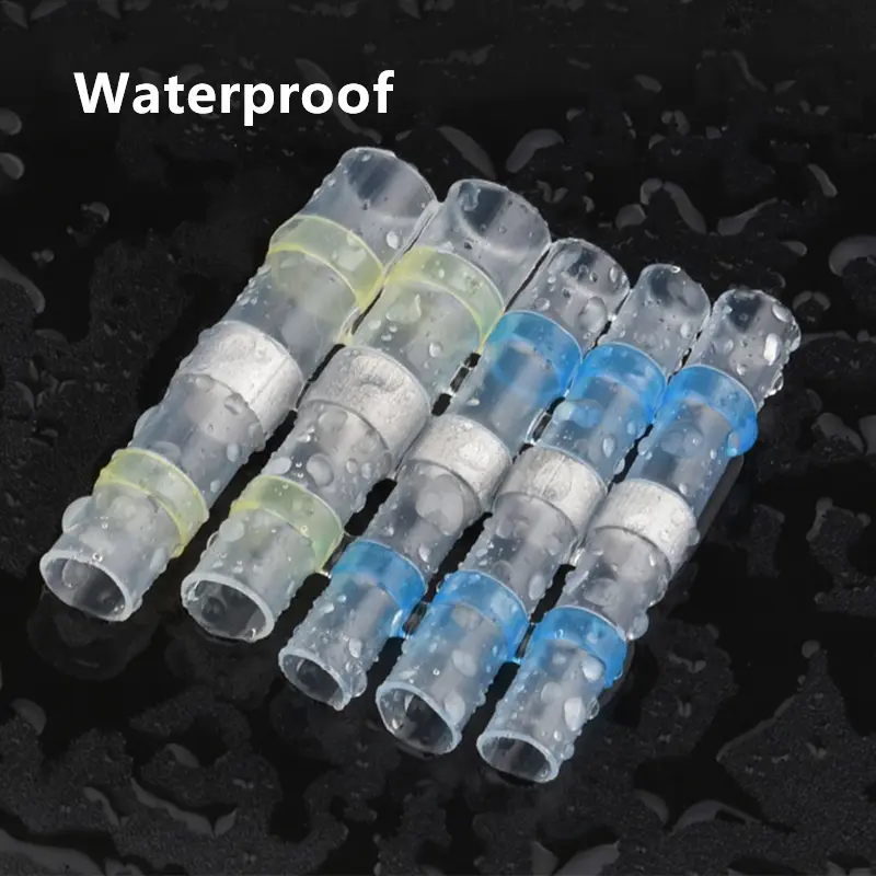50/500Pcs Waterproof Heat Shrink Tube With Solder Insulated Electrical Wire Terminal Butt Splice Solder Electric Connector Set - Image 4