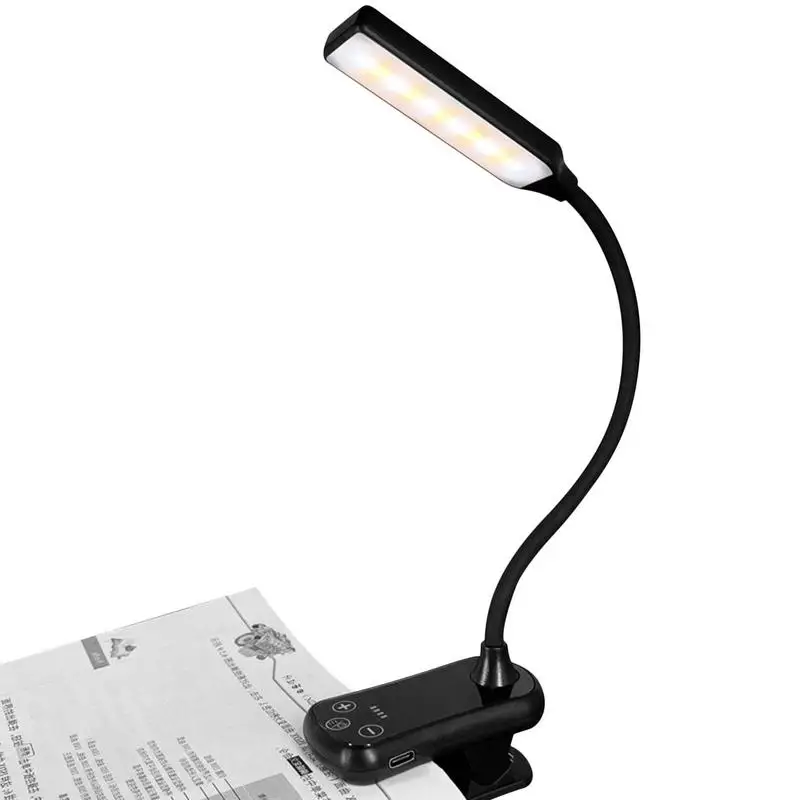 

Reading Lights For Books LED Reading Book Light Portable And Rechargeable Reading Lights With Clamps For Camping Book Lovers