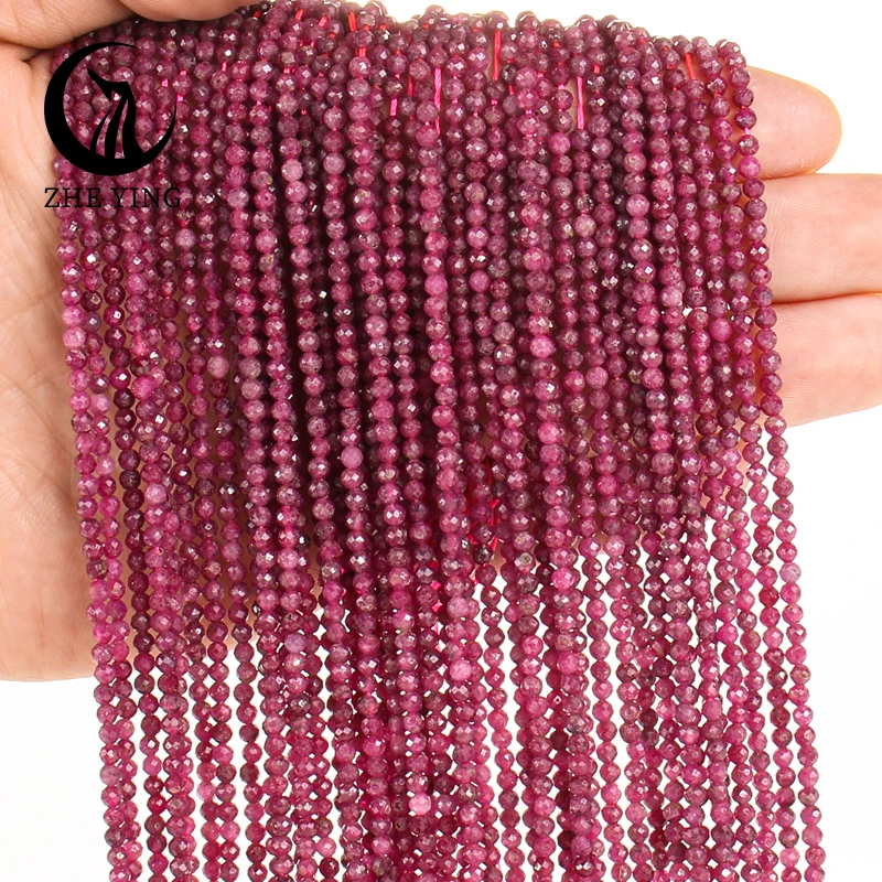 Natural Facted Rubys Stone Beads Small Tiny Apatite Amazonite Loose Beads Jewelry Making DIY Bracelet Accessories loose stone beads