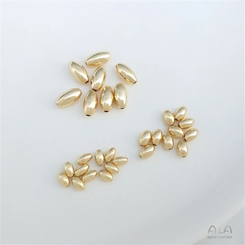 14K 금 도금 지르코늄 6mm 정사각형 비즈 DIY 팔찌 귀걸이 헤드 액세서리