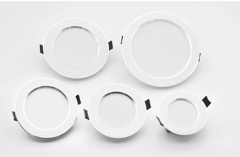 LED Downlight white border option