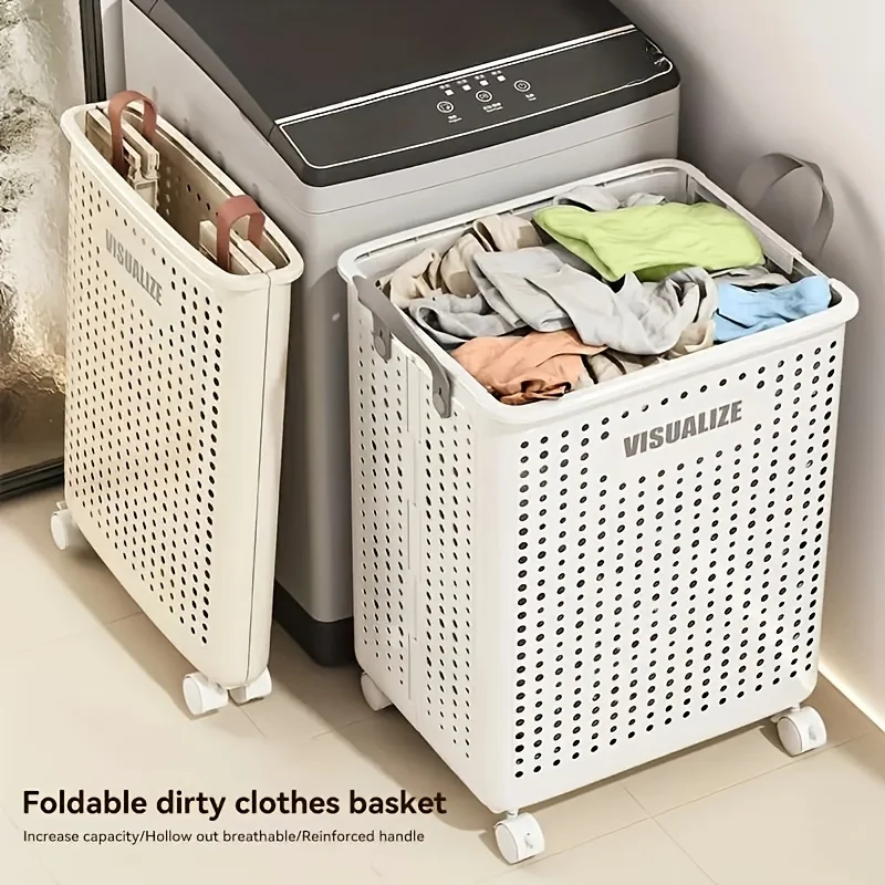 Collapsible Wheeled Laundry Basket
