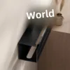 Walnut Wooden Paper Towel Holder Bathroom Toilet Paper Box No Drilling Handkerchief Face Wash Paper Holder Storage Rack 3