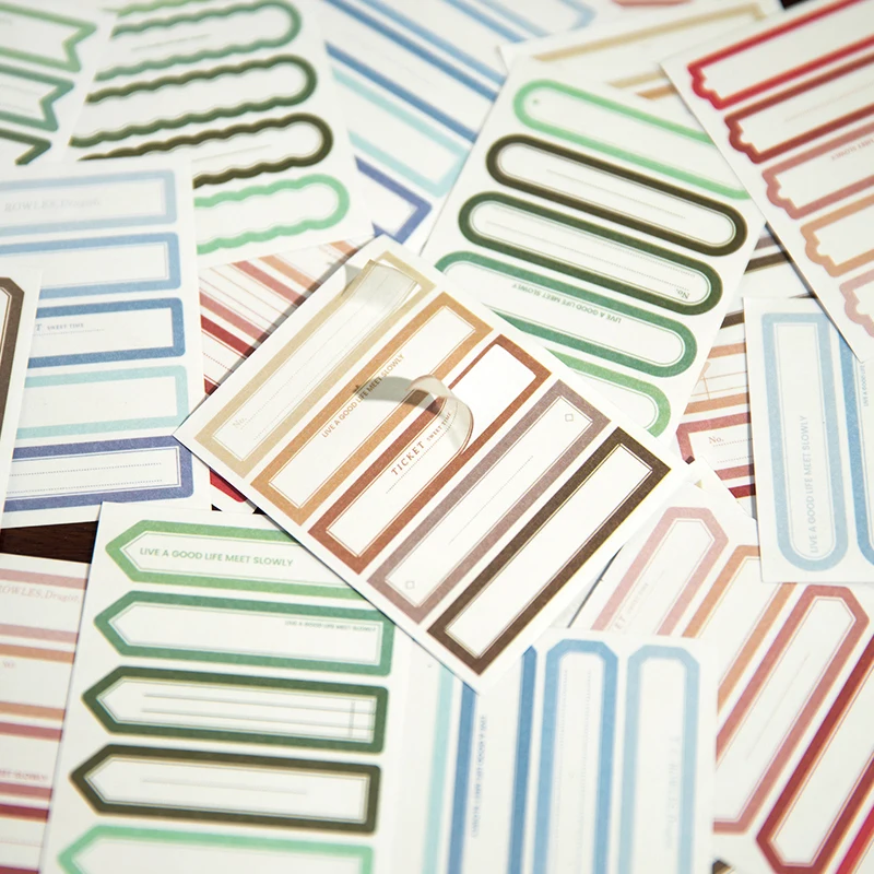 Scrapbooking Long label message marker 30 pcs 4 Choices