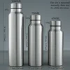 650ml/1000ml stainless steel metal water bottle outdoor sports water bottle metal cold water bottle reusable leakproof 5