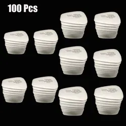 High-Efficiency Dust Filter Paper with Holder for Respiratory Protection Accessories (100Pcs)