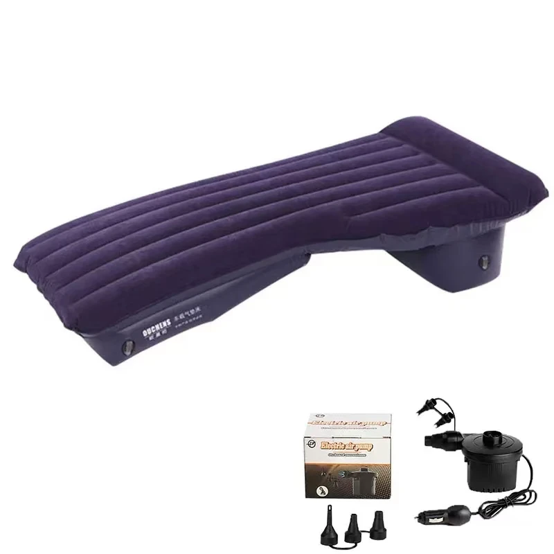 Car Travel Bed Inflatable Flocking Material Both The Frond And Rear Can Used Have Inflate Pump One Set Sleeping Bed Parts 3.5kg