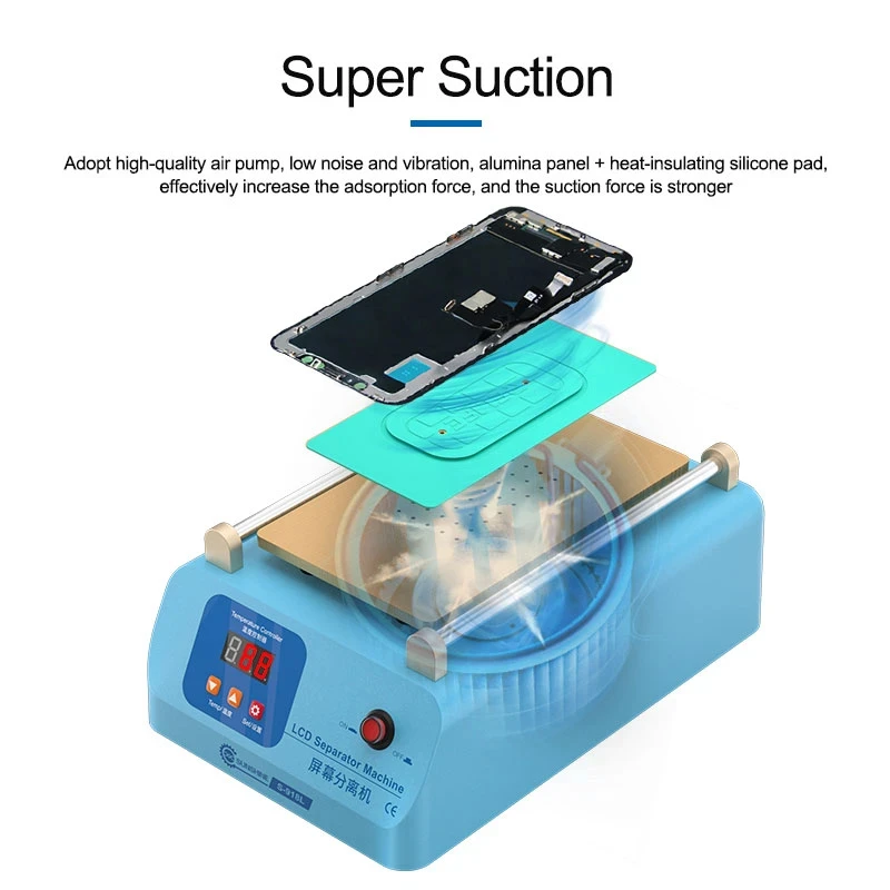 SUNSHINE S-918L LCD Screen Separator Suitable for Mobile Phones Under 8 Inches Super Strong Suction Screen Repair Separator
