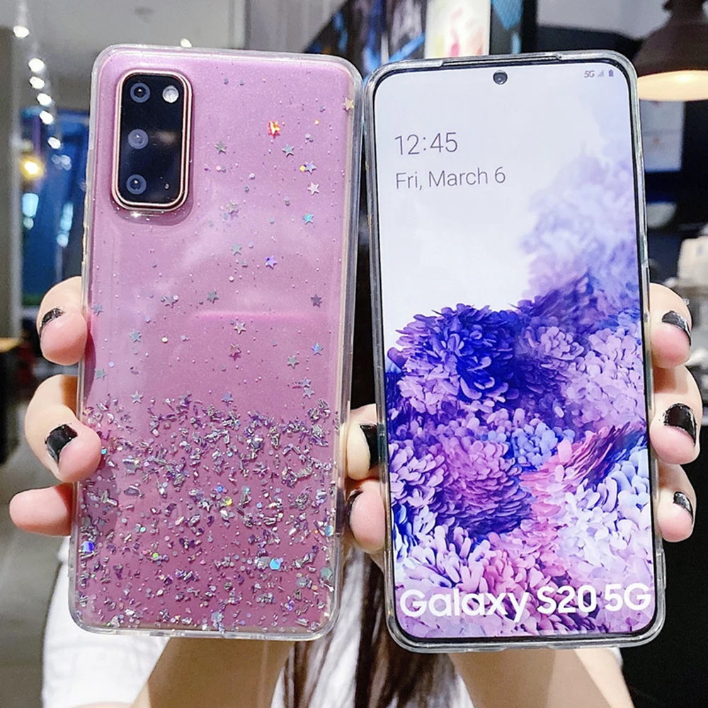 dla Oppo A78 A58 A57 A17 Reno 10 9 7 8T Pro Plus Znajdź X5 Etui Srebrna folia Błyszcząca Epoksydowa osłona Miękka przezroczysta powłoka Antyupadkowe Fundas_voghion.com