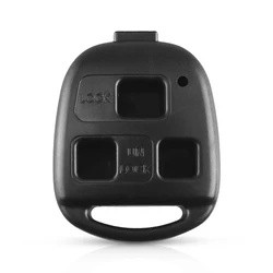 Premium Remote Smart Car Key Shell - Durable Fob Cover - Toyota (3 Buttons Empty Case)