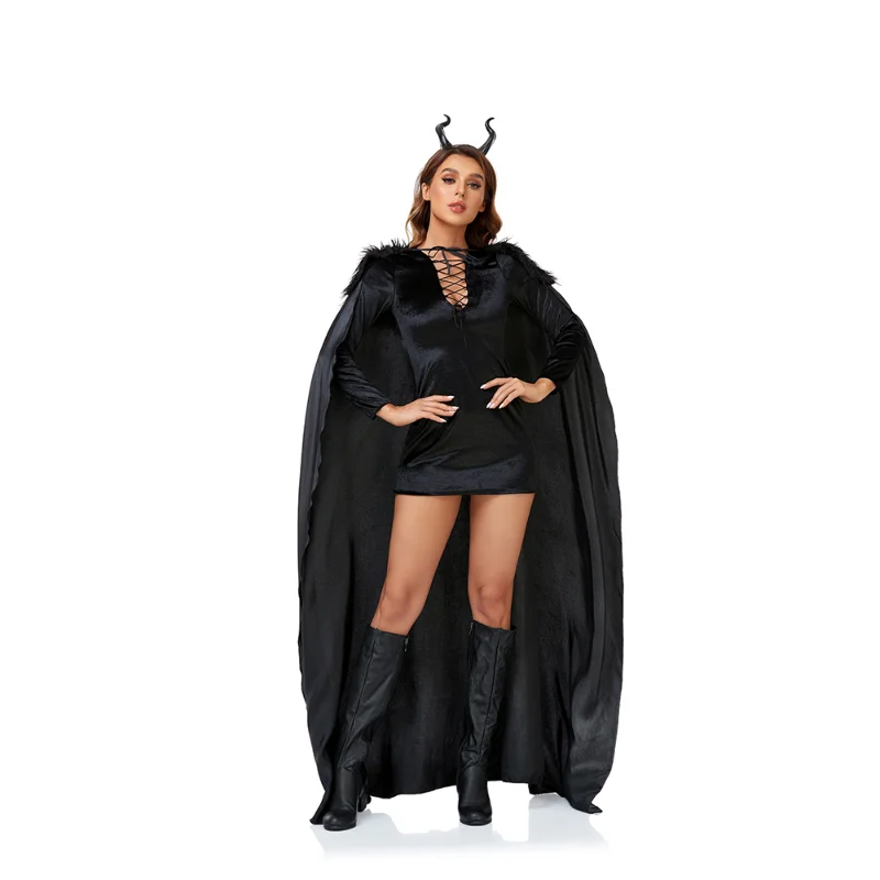 

Movie Evil Vampire Costume Adult Women Halloween Funny Party Witch Cosplay