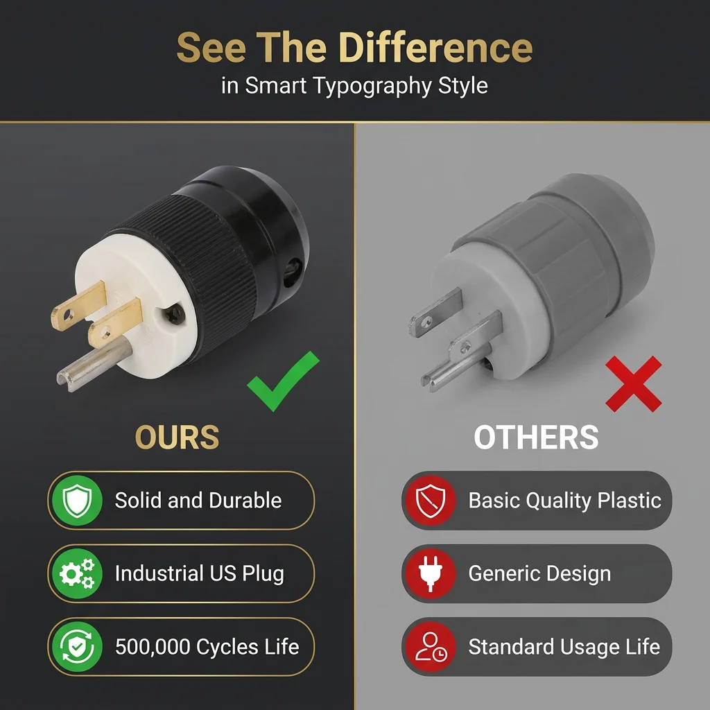 Durable Waterproof Industrial Power Plug Connector