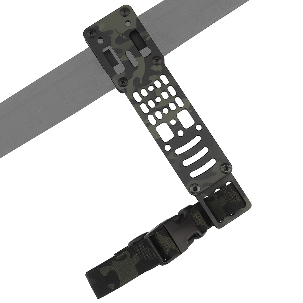 Metal Modular Pistol Holster Adapter Compatible Tactical Holster Drop Leg Band G-Code BlackHawk Mid-ride Safariland QLS Platform
