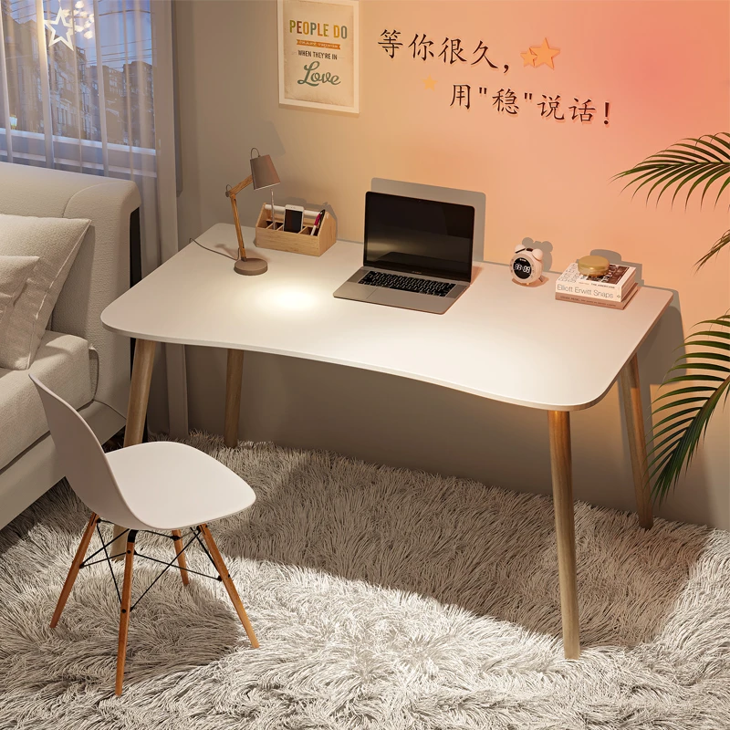 de centro sedentarias, mesa de escritura de diseño moderno, mesa de Pc blanca con sillas, muebles de habitación, muebles minimalistas de Tv| | -