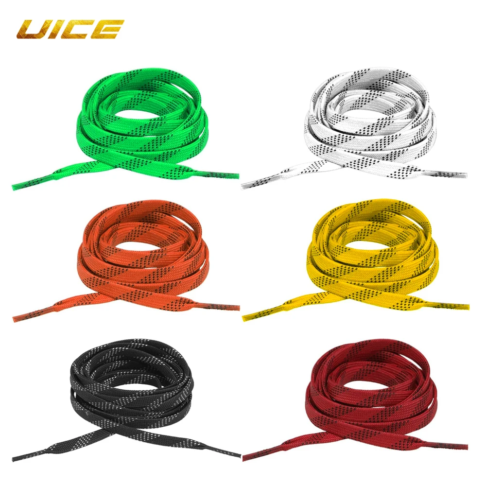 Hockey Skate Laces 84-120inch Box-Packed Dual Layer Braid Reinforced Waxed Tip Accessories
