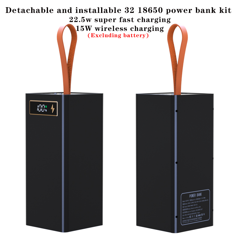 32 cell 18650 battery case, power bank case, DIY super fast charging, portable power bank, charging case, wireless charging
