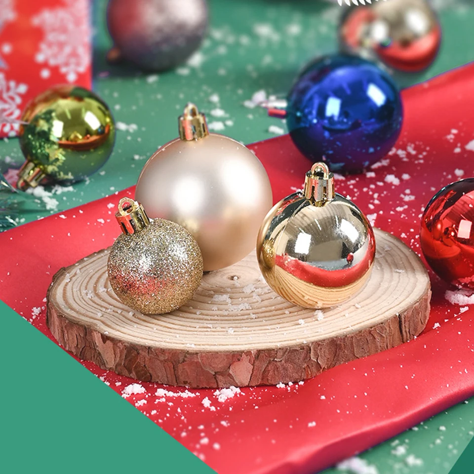 Christmas Goods kerstballen mix 42 stuks groen