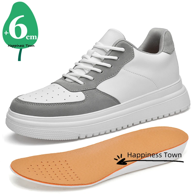 

Sneakers Man Lift Shoes Inserts Pads Lightweight Height Increase Insoles 6cm Fashion
