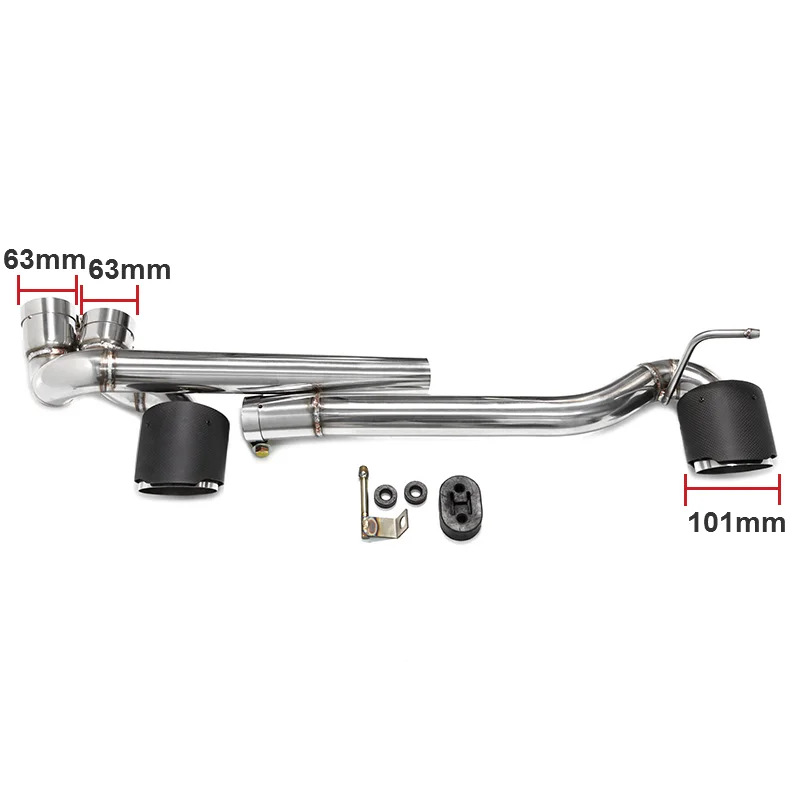 ステンレス鋼排気先端倍増車の排気管マフラーテールbmw E90 E92 318i