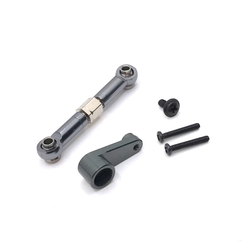 

WLtoys 144010 144001 144002 124017 124016 124018 124019 RC Car Modification Parts, Metal Steering Gear Lever & Steering Gear Arm