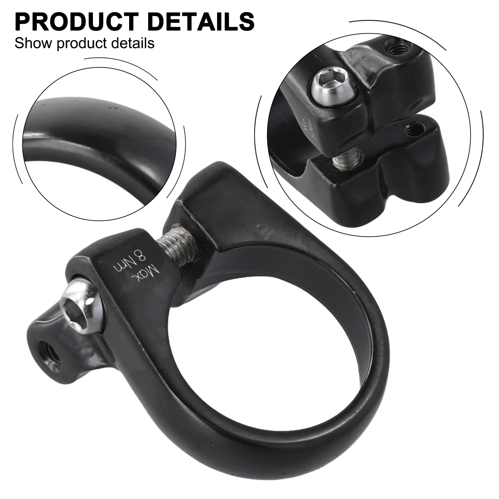 Frame Seat Post Clamp Mountain Bike Rack Replacement Special 1pc Adapter Aluminum alloy Bicycle Practical Useful