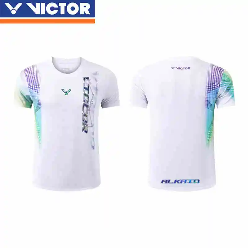 Victor Badminton Tennis Clothing Sport Short-sleeved T-shirt Comfortable Breathable Sweat-absorbing Quick-drying Top