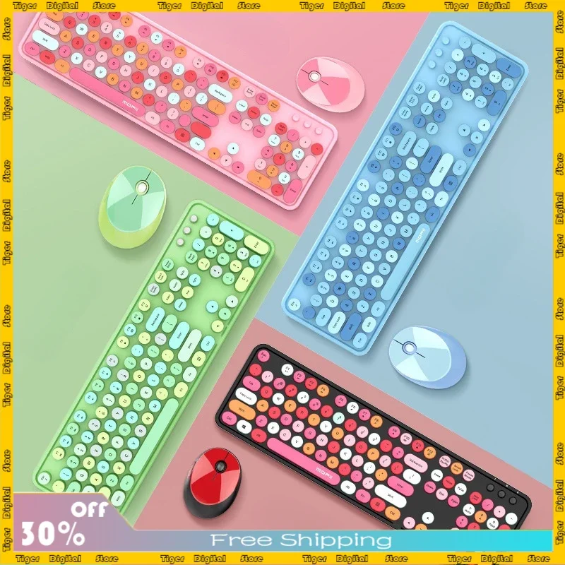 

Ferris Hand Wireless Bluetooth Keyboard and Mouse Set Color Lipstick Girl Punk Exquisite Key Mouse Office Set Decoration Gift
