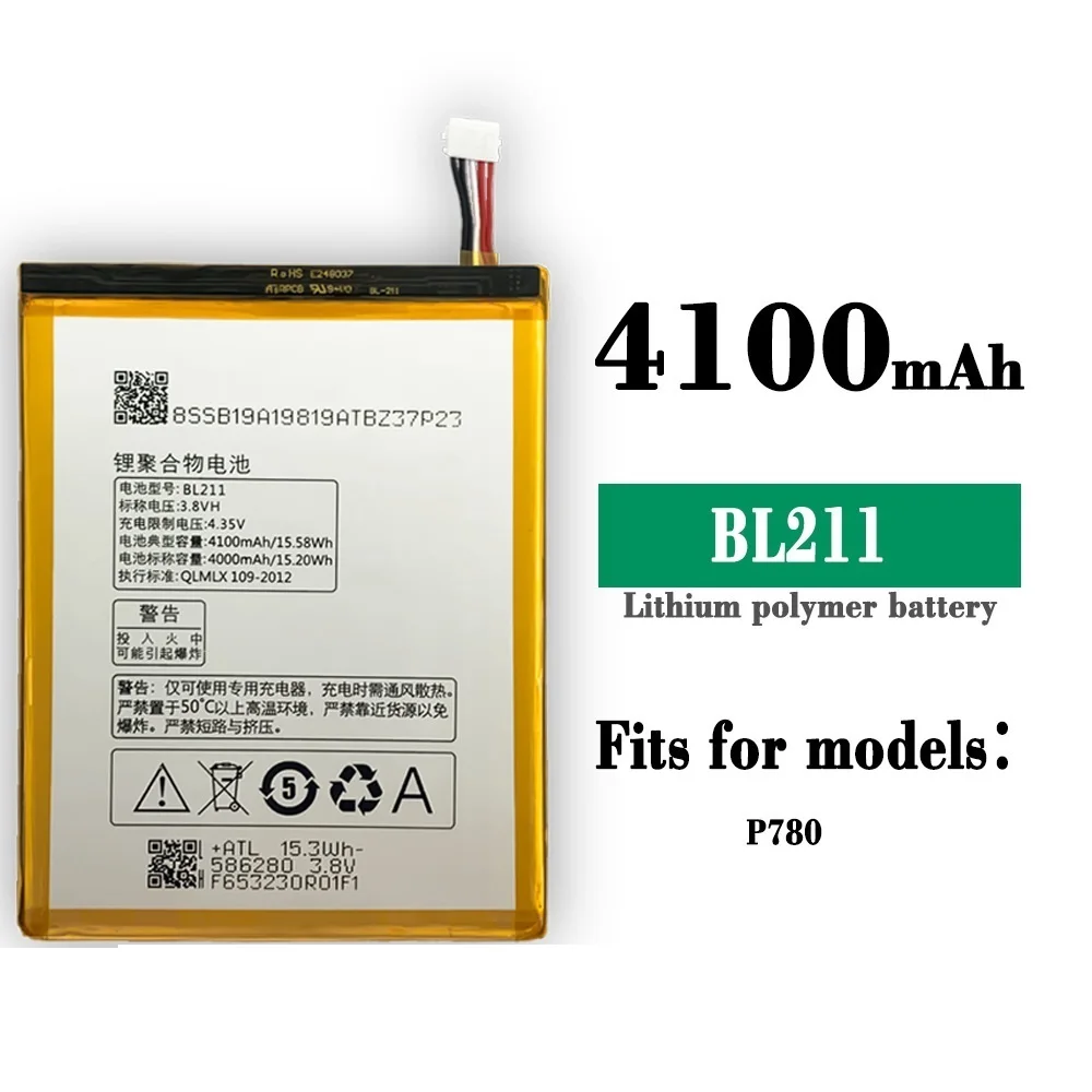 

100% Battery BL211 Replacement Battery Bateria For Lenovo P780 BL 211 BL-211 Mobile Phone Batteries Accumulator