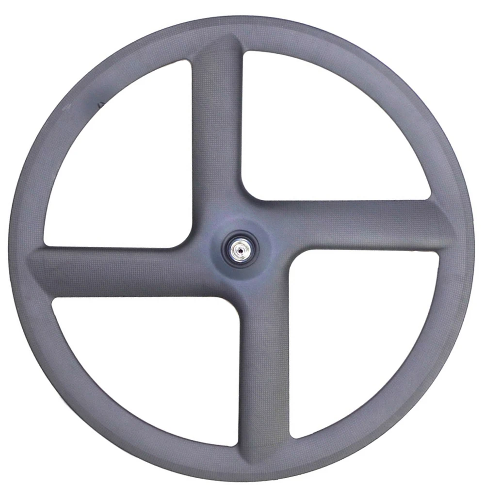 Description Picture 3 of item700c Pro 4 Spoke Road/Track/fixed gear Wheel set Light Fast Best Selling  Surface Wheel Four 23Mm TubularTrack UD 3K 16K