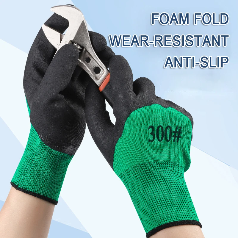Non-Slip Protective Latex Gloves, Wear-resisting, Adhesive, Protective Gloves For Outdoor Labor Protection, Farm And Gardening 2