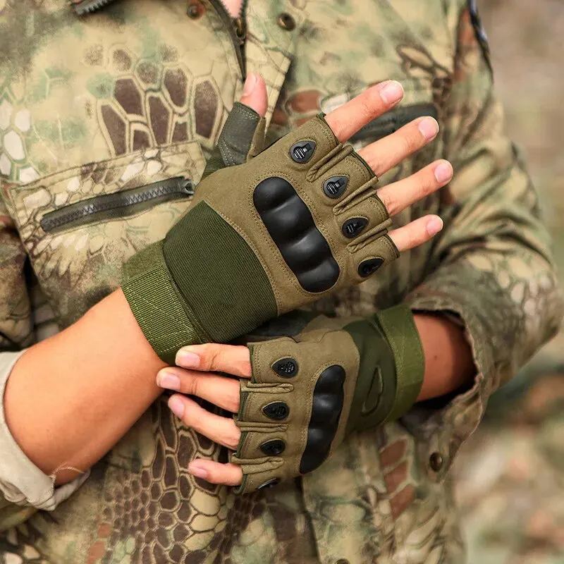 Cycling Gloves cycling gloves Fitness Anti Slip Cycling Gloves Wear-resistant Outdoor Tactical Sports Climbing Half Finger Gloves