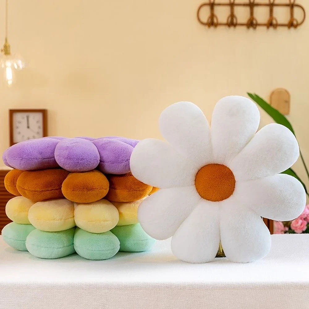 50cm Six Color Fashion Petal Pillow Pillow Headboard Pillow Living Room Sofa Cushion Window Decoration Sun Flower Light Luxury 5