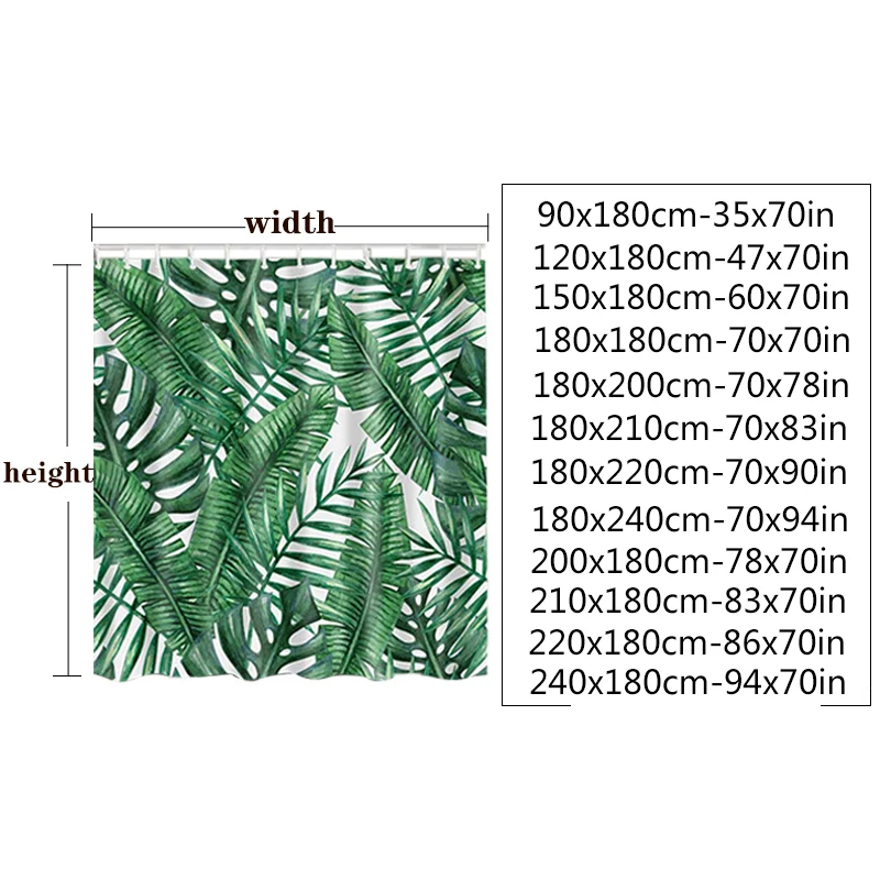 Bohemian style Shower Curtains Mandala Boho Flowers and Plants Printing Bathroom Curtains Waterproof Polyester Bath Curtain