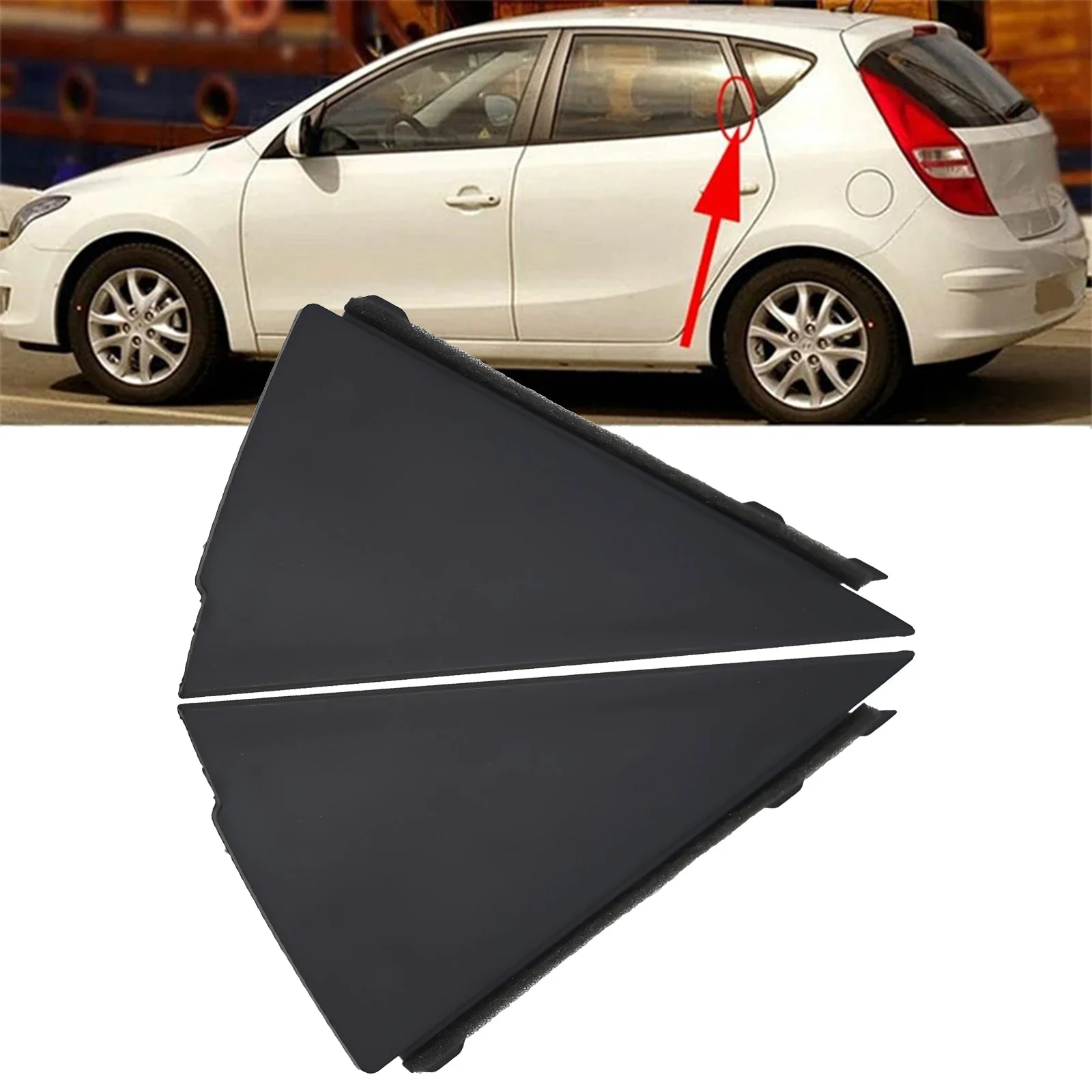 기둥 몰딩 패널, 현대 I30 2007 2012 해치백용 외부 몰딩 트림, 완벽한 마감, OEM 표준 C 기둥 포스트