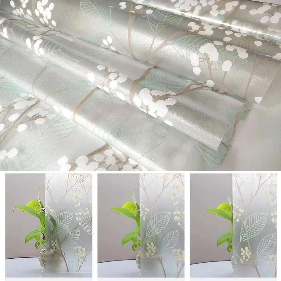 Matte Window Film Stained Glass Decorative Uv Window Sticker Privacy Frosted Self Adhesive Film Decal for Glass