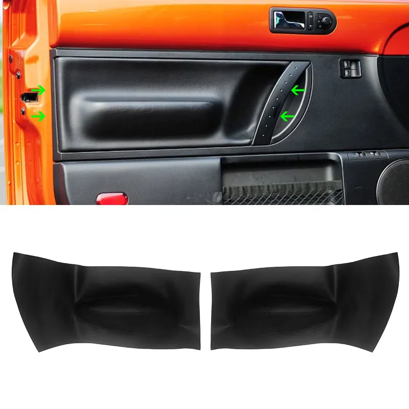 Für VW Käfer Auto Innen Trim Mikrofaser Leder Vordertür armlehne Panel Abdeckung