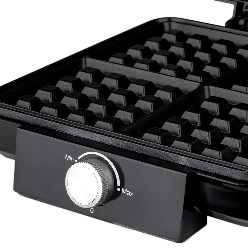 1500W Electric Waffle Maker 4 Pan Double Heating Non-Stick Egg Cake Oven Pancake Egg Waffle Cake Machine for Kid's Snacks 5