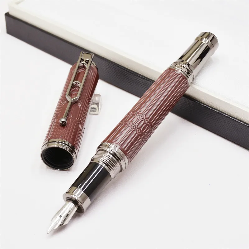 

MOM MB Victor Hugo Fountain Pens Luxury Writing Office Stationery Cathedral Architectural Style Engraved With Serial Number