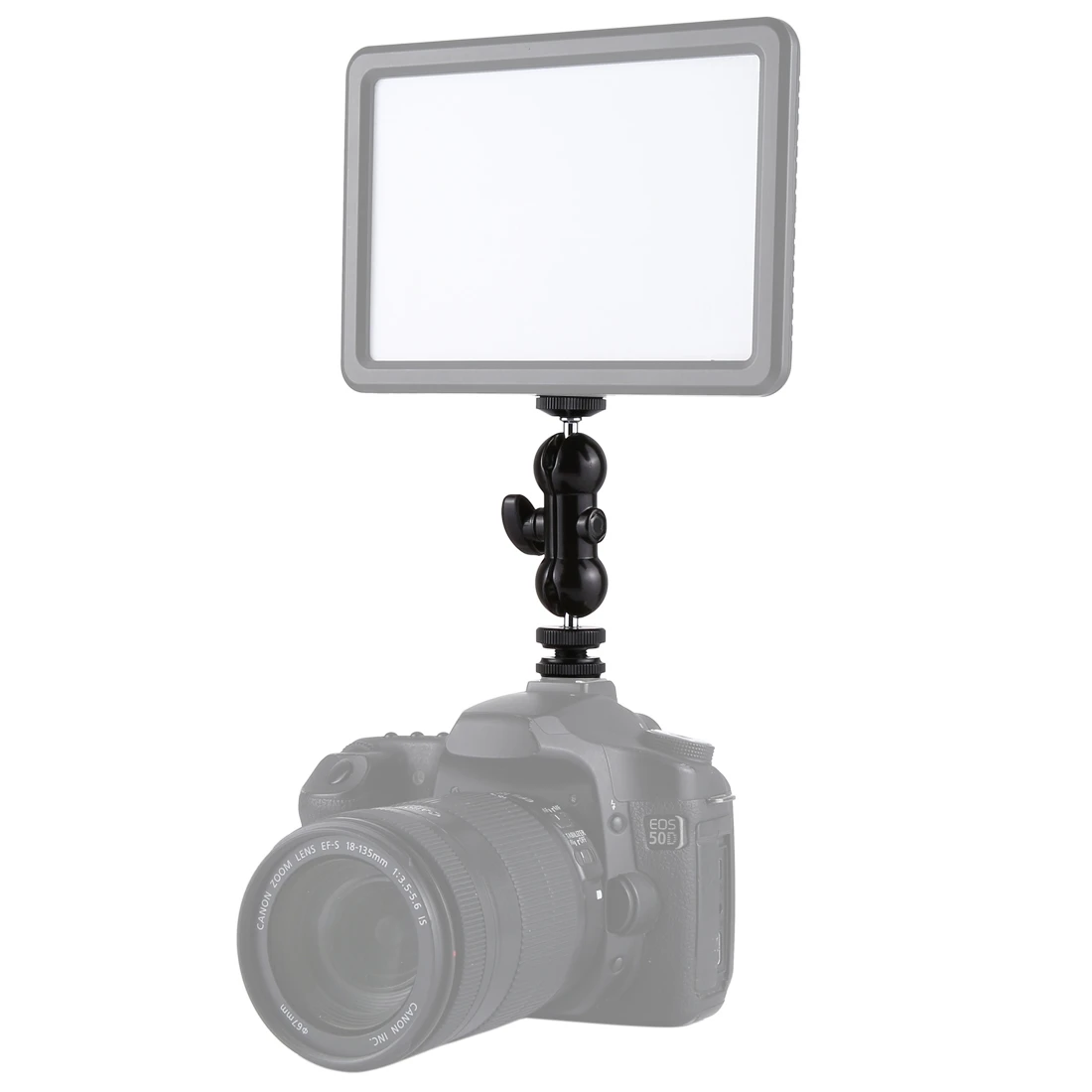 Camera Accessory Connector PULUZ Flash Hot Shoe Swivel Ball Head 1/4 inch Tripod Screw Magic Arm with Lock