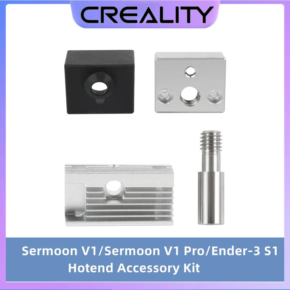 

Комплект аксессуаров Creality Ender-3 S1 Hotend, комплект насадок, нагревательный блок, блок радиатора, горловина и силиконовые муфты