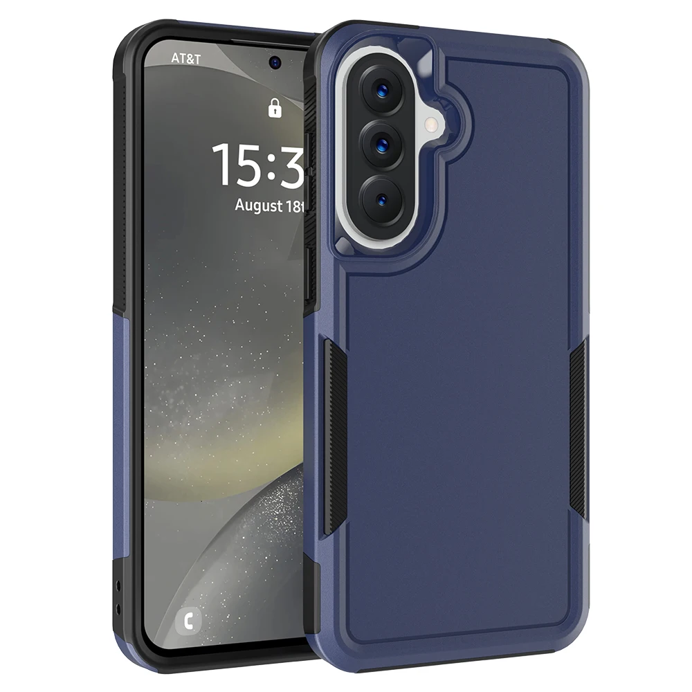 Heavy Duty Armor Shockproof Phone Case with TPU Frame and Hard Plastic Protective Cover
