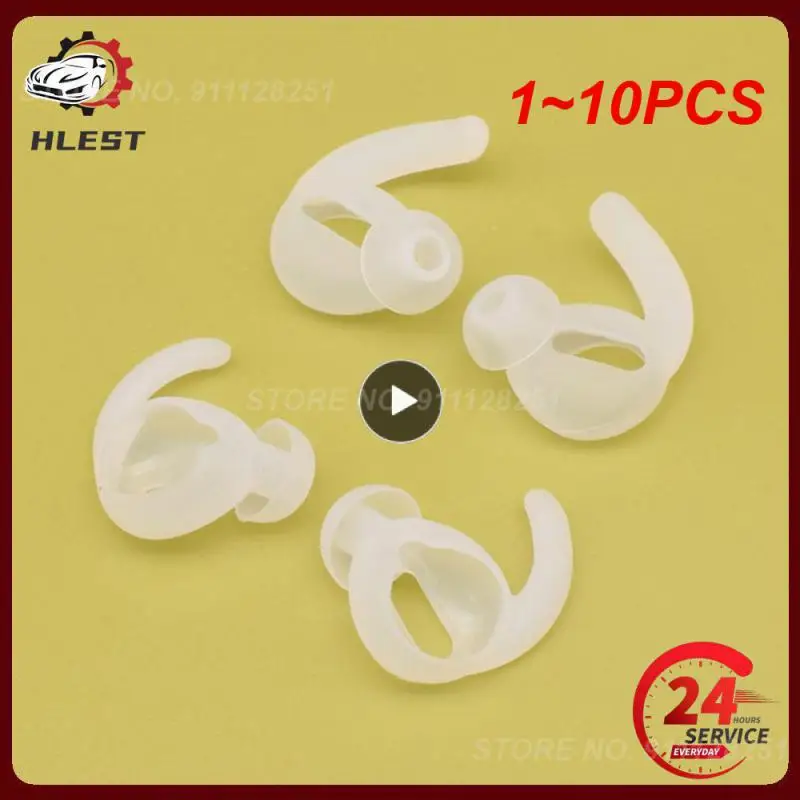 

1~10PCS Earbuds Soft Silicone Cover for Protective Sleeve In-ear Anti-slip with Earhook Tips Earphones