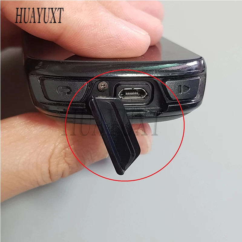 Tampa de Borracha para Garmin Edge 530 Peças Sobressalentes Fundo Rubber com Parafuso de Interface Usb Original