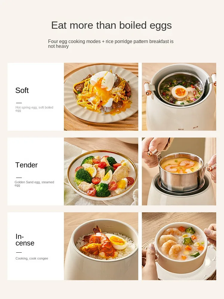 220V Electric Egg Boiler Multifunctional Breakfast Machine Multi Cooker Egg Steamer Home Appliances