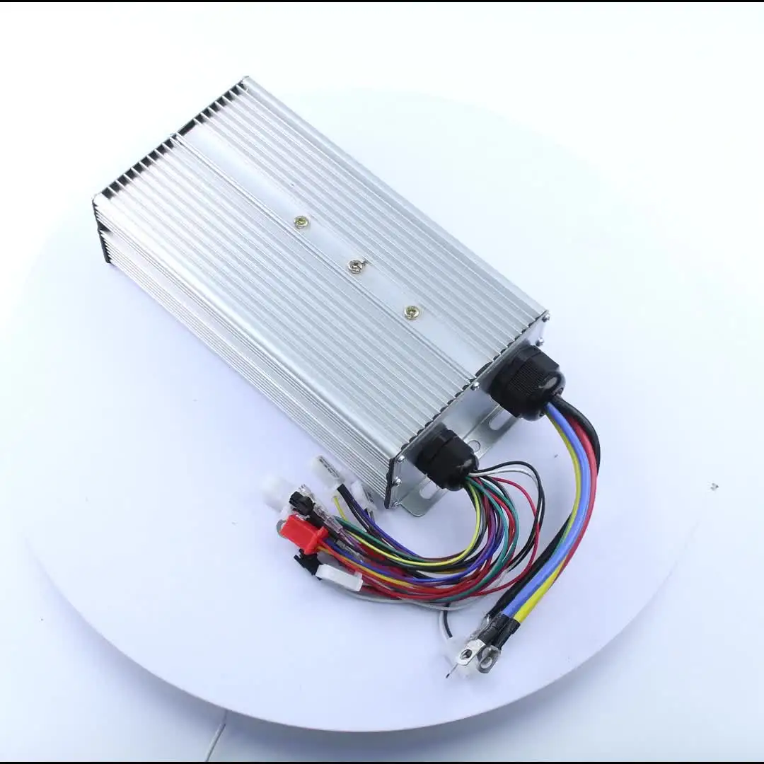 Ebike Controller 3000W 48V/60V/72V 80A Borstelloze Controller 24mos Voor Elektrische Fiets/Driewieler/E-Scooter/Motorfiets/Motor Controller Borstelloze Motor Controller (Kleur: 60-72V 3000W 60A