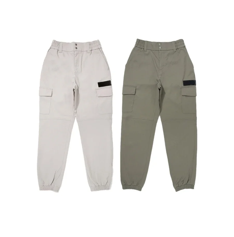 

Korean Autumn New Golf Women's Workwear Pants Outdoor Sports Elastic Waist Versatile Wide Leg Pants