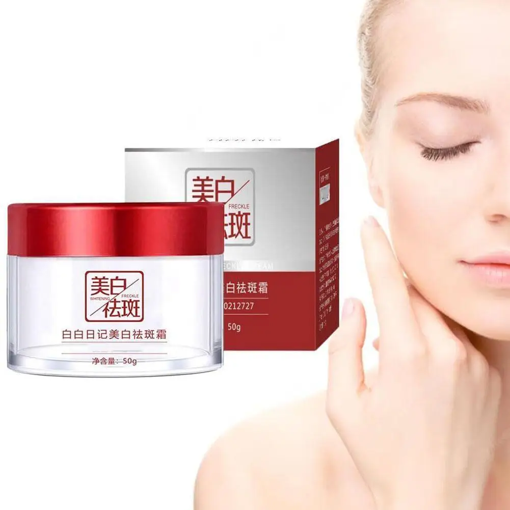

50g Whitening Freckle Face Cream Lighten Dark Spots Skin Hydrating Cream Pigmentation Brighten Melasma Moisturizing Facial Y6G4