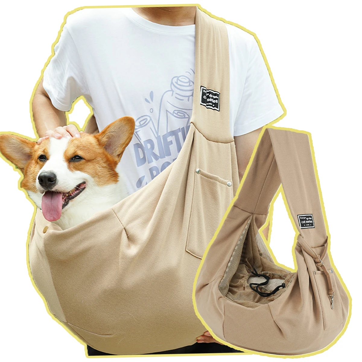 

Pet Bag Carrier Outdoor Travel Portable Canvas Bag for Dog Puppy Cotton Inside Comfort Messenger Bag For Cat Subway Hiking