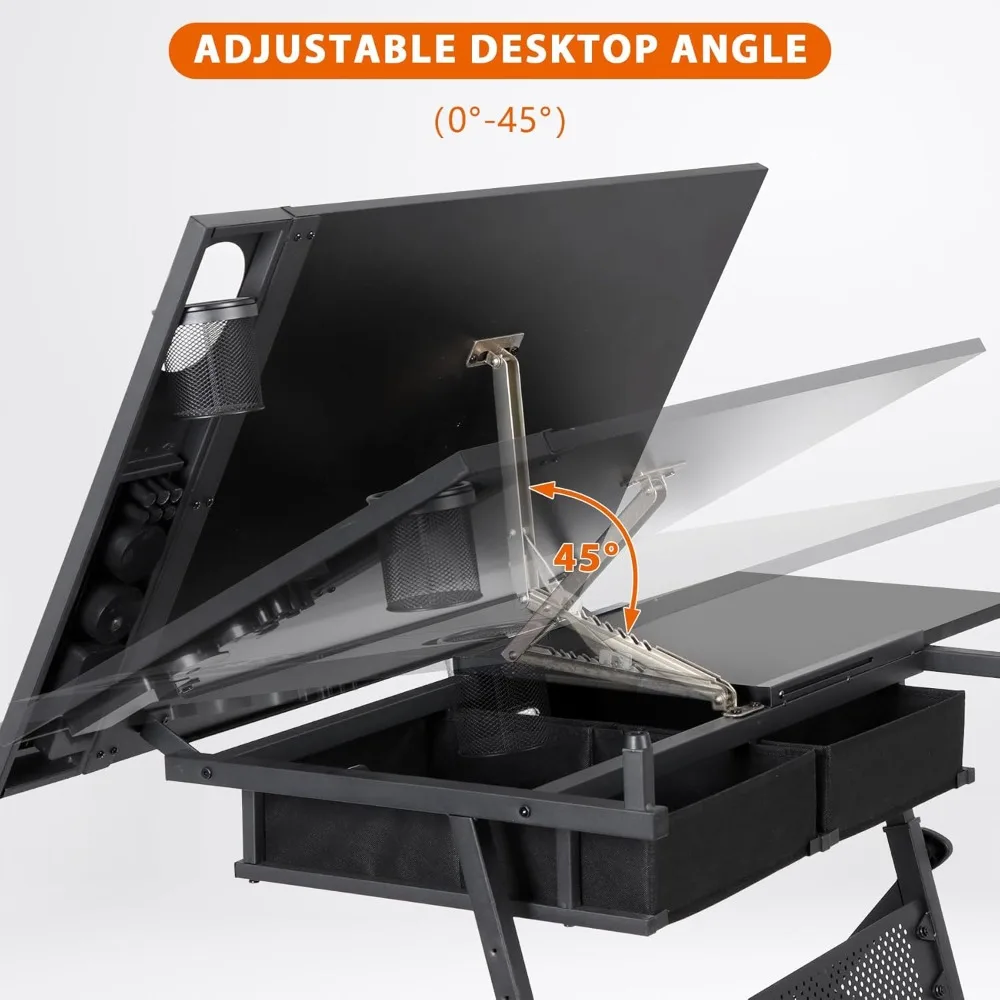 Adjustable Drafting Art Desk 3